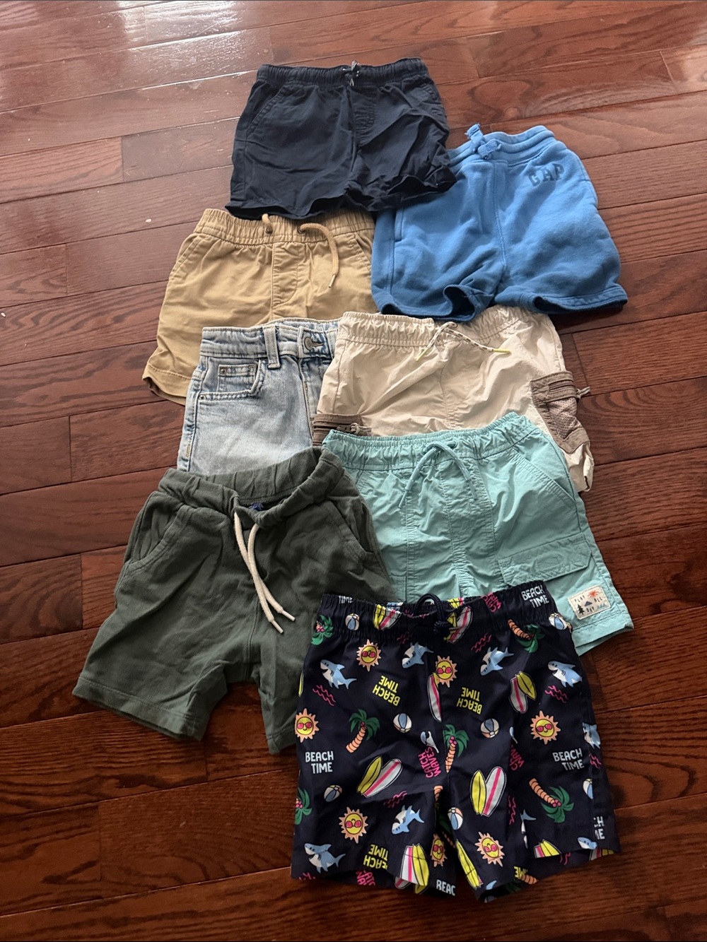 GAP Boys' Mixed Colors Casual & Swim Shorts Pack